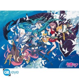 ABYSTYLE HATSUNE MIKU - Poster: "Miku & Amis Ocean" (52x38)