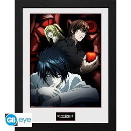 ABYSTYLE DEATH NOTE - Poster Incorniciato: "Light, L and Misa" (30x40)