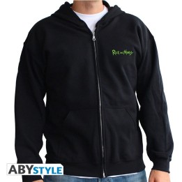 ABYSTYLE RICK AND MORTY - Felpa con cappuccio e zip : "Portale" taglia XL