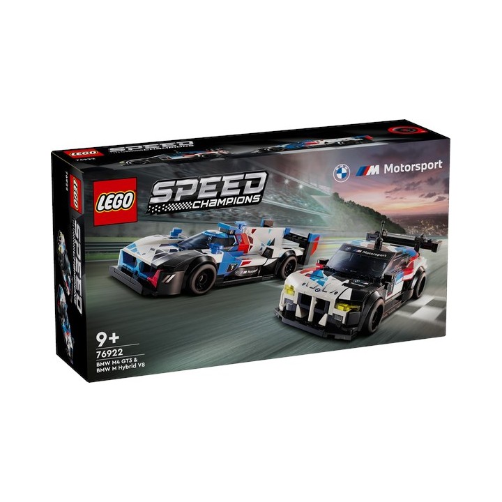 LEGO 76922 Speed Champions - Auto da corsa BMW M4 GT3 e BMW M Hybrid V8