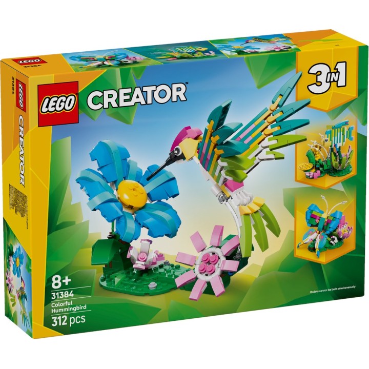 LEGO 31384 CREATOR - Animali selvatici: colibrì variopinto
