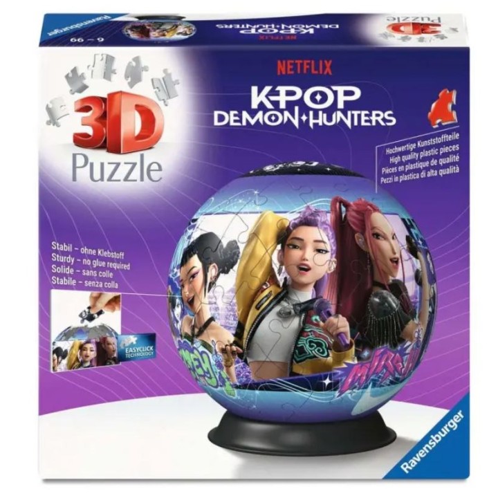 RAVENSBURGER Puzzleball 72 pc - K-Pop Demon Hunters