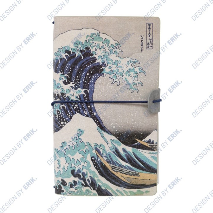ERIK.QUADERNO DA VIAGGIO HOKUSAI LA GRANDE ONDA DI KANAGAWA