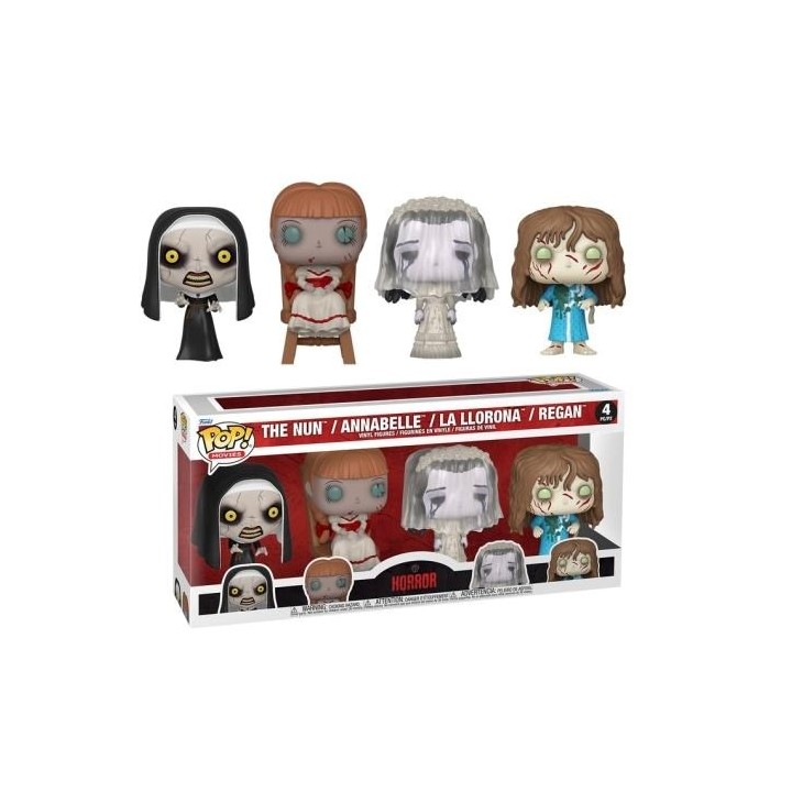 FUNKO POP Movies: Horror 4Pack - The Nun, Annabelle, La Llorona, Rega.