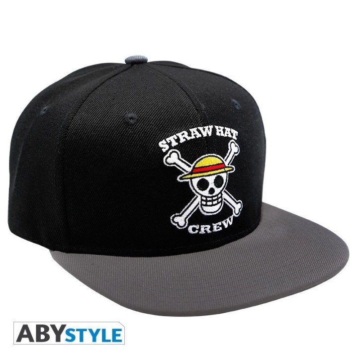 ABYSTYLE ONE PIECE - Snapback Cappellino: "Skull" Black & Grey