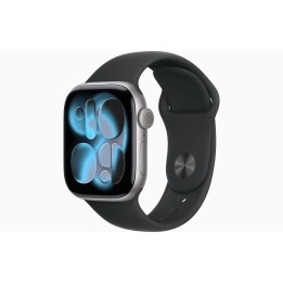APPLE WATCH SERIES 11GPS42MMSPACE GREY ALUMINIUM CASE WITH BLACK SPOR.