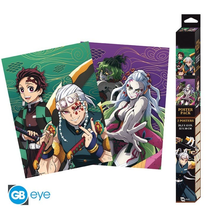 ABYSTYLE DEMON SLAYER - Set 2 Posters: "Entertainment District" (52x38)