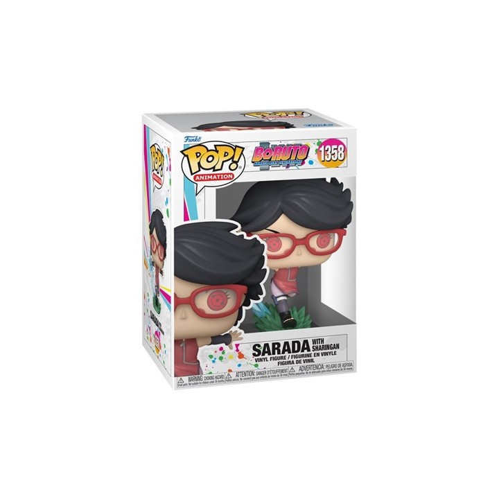 FUNKO POP Boruto: Naruto Next Generations - 1358 Sarada w/Sharingan 9 cm (danneggiata)