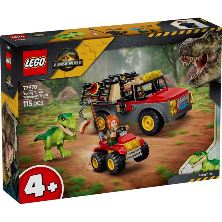 LEGO 77978 JURASSIC WORLD - Camion da trasporto per il giovane T. rex