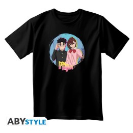 DAN DA DAN - Tshirt unisex black - Momo & Okarun - Medium - Unisex T-shirts