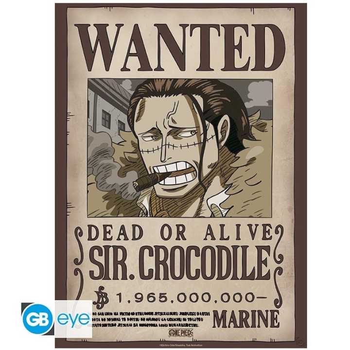ABYSTYLE ONE PIECE - Poster Chibi (52x38): "Wanted Crocodile Wano"