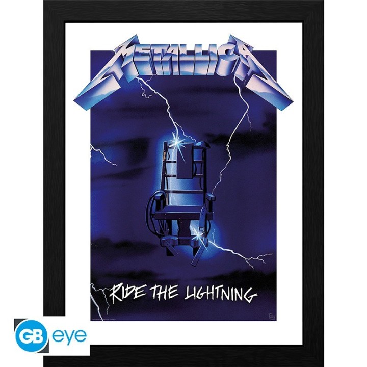 ABYSTYLE METALLICA - Poster incorniciato: "Ride the Lightning" (30x40)