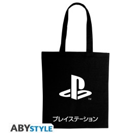 ABYSTYLE PLAYSTATION - Shopping Bag: "Black Katakana"