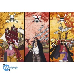 ABYSTYLE ONE PIECE - Poster Maxi 91.5x61 : " Captains & Boats"