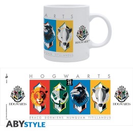 ABYSTYLE HARRY POTTER - Tazza 320 ml : "House Crests Simple"