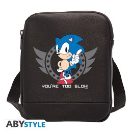 ABYSTYLE SONIC - Borsa a tracolla piccola: "You are too slow"