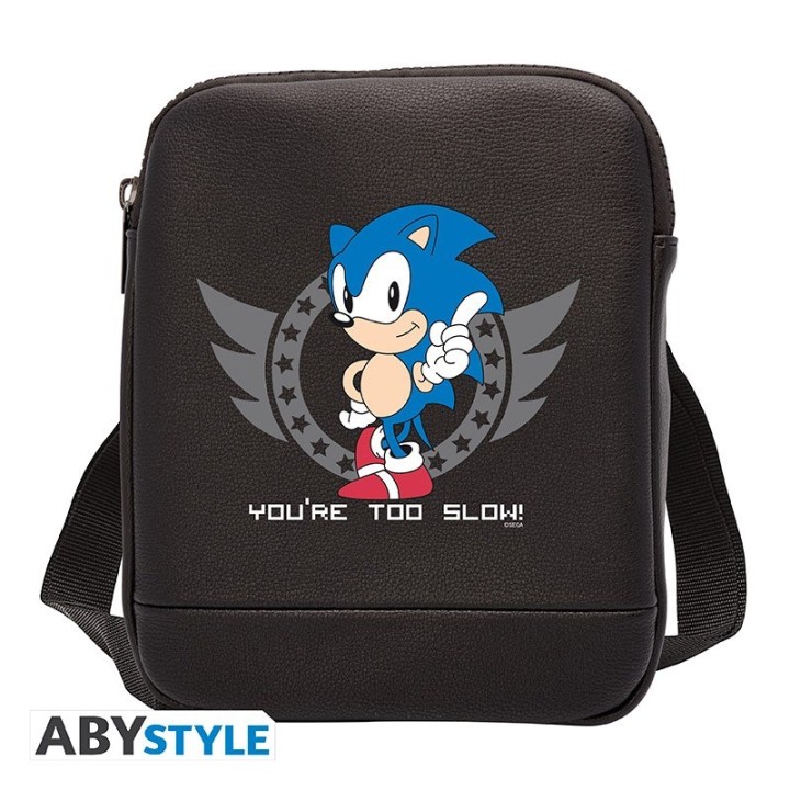 ABYSTYLE SONIC - Borsa a tracolla piccola: "You are too slow"