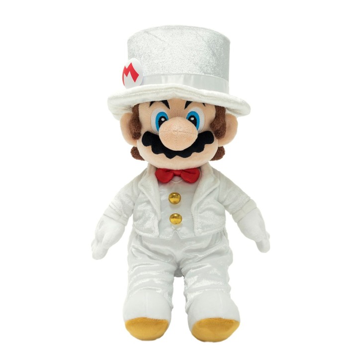 Nintendo Together+ - Peluche Mario Odyssey - Mario in wedding outfit with box 35cm