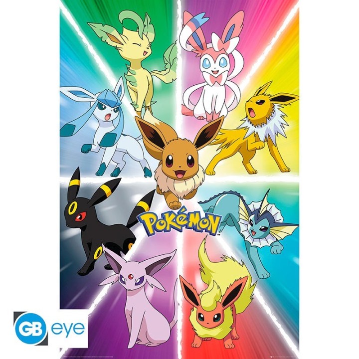 ABYSTYLE POKEMON - Poster grande: "Eevee Evolution" (91.5x61)