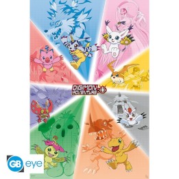 ABYSTYLE DIGIMON - Poster grande: "Digimon Group" (91.5x61)