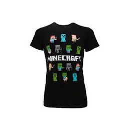 MINECRAFT PERSONAGGI T-shirt M nera