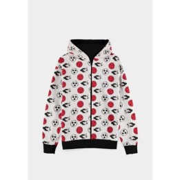 DIFUZED NARUTO SHIPPUDEN - FELPA CON CAPPUCCIO E ZIP REVERSIBILE M