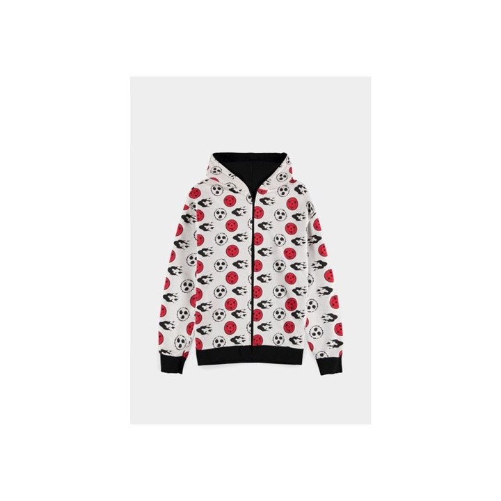 DIFUZED NARUTO SHIPPUDEN - FELPA CON CAPPUCCIO E ZIP REVERSIBILE M
