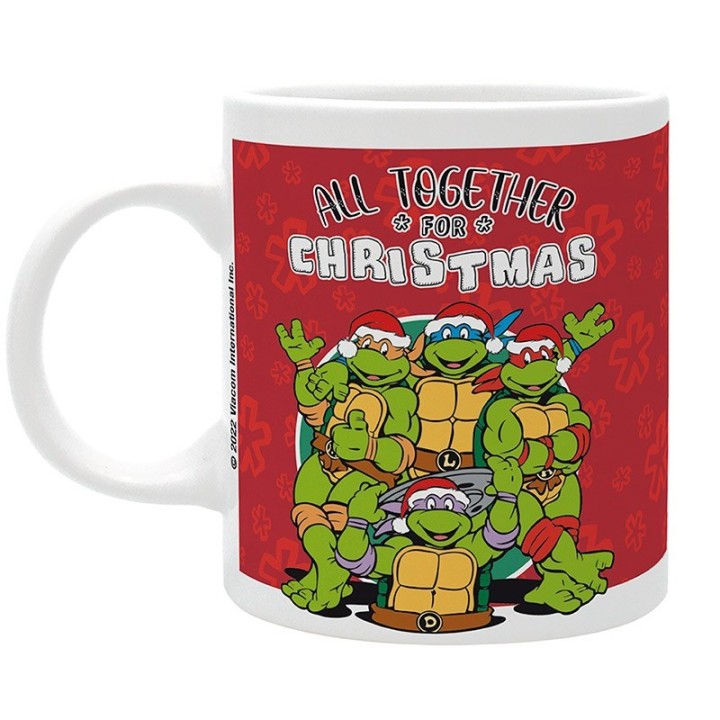 ABYSTYLE TEENAGE MUTANT NINJA TURTLES - Tazza 320ml : "All together for Christmas"