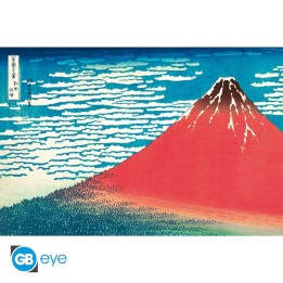 ABYSTYLE HOKUSAI - Poster grande: "Red Fuji"(91.5x61)