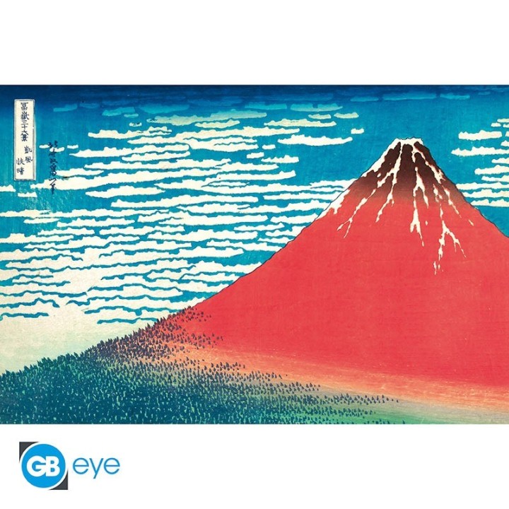 ABYSTYLE HOKUSAI - Poster grande: "Red Fuji"(91.5x61)