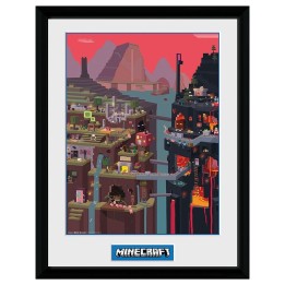 ABYSTYLE MINECRAFT - Poster incorniciato: "World"