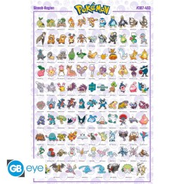 ABYSTYLE POKEMON - Poster grande: "Sinnoh Pokemon German" (91.5x61)