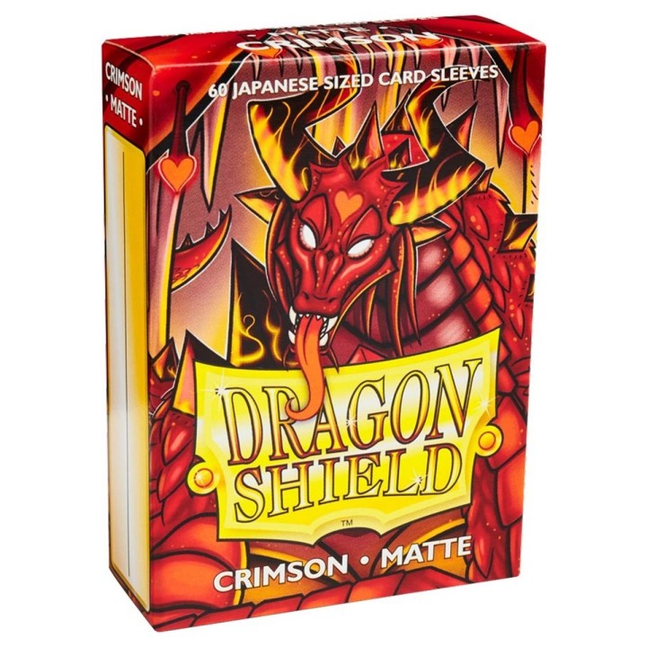 DRAGON SHIELD Small Sleeves - Japanese Matte Crimson (60 Sleeves)