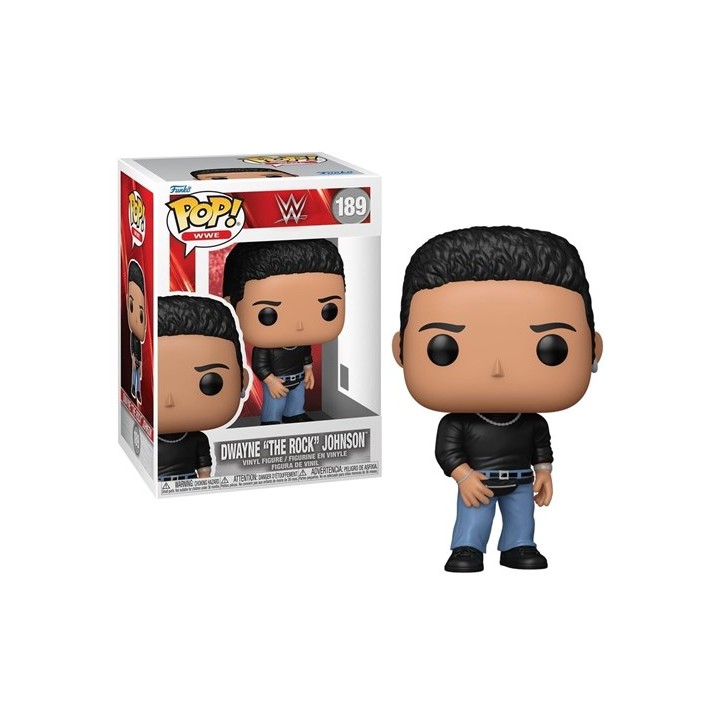 FUNKO POP WWE - 189 The Rock With Fann Pack 9cm
