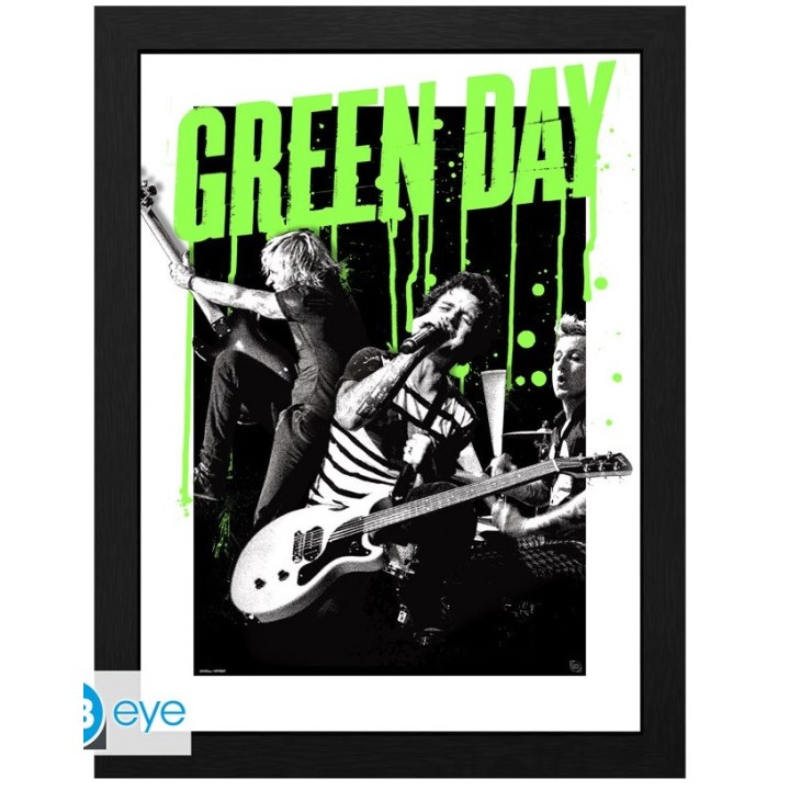 ABYSTYLE GREEN DAY - Stampa Incorniciata (30x40): "Live"