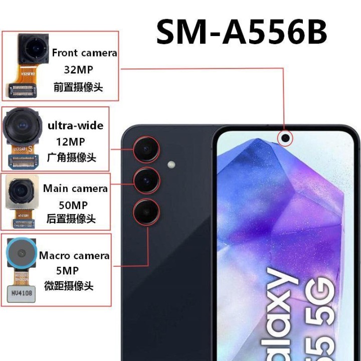 CAMERA ANTERIORE 32MP PER SAMSUNG GALAXY A55 5G A556B ORIGINALE