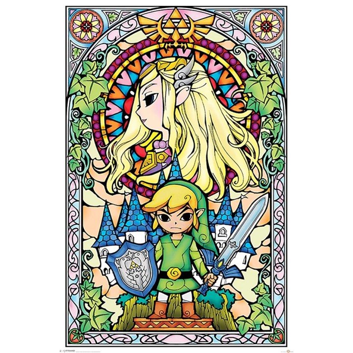PYRAMID The Legend of Zelda: Stained Glass (61 x 91.5)