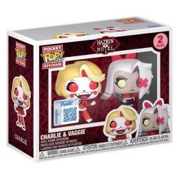 FUNKO POP Keychain 2 Pack Animation: Hazbin Hotel -Charlie & Vaggie