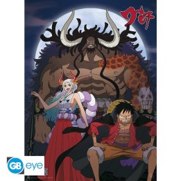 ABYSTYLE ONE PIECE - Poster: "Luffy & Yamato vs Kaido" (52x38)