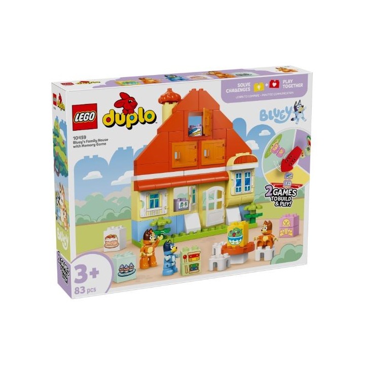 LEGO 10459 Casa della Famiglia di Bluey con gioco di memoria