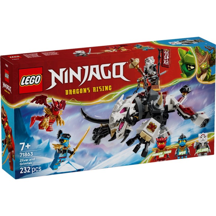 LEGO 71863 NINJAGO - Zilvar e Grimtak la Bestia Drago