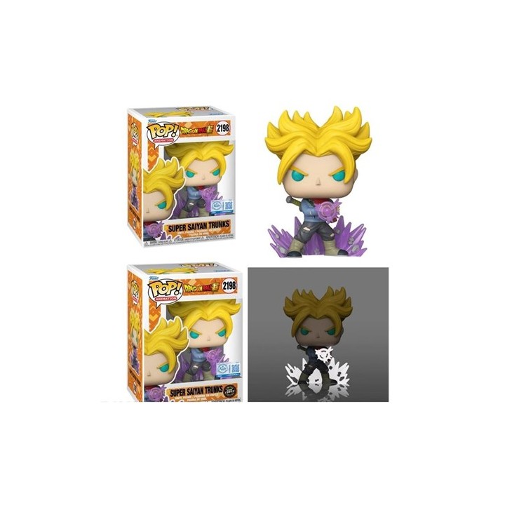 FUNKO POP Animation: Dragon Ball Super - 2198 SS Trunks With Chase (Exclusive) 9cm