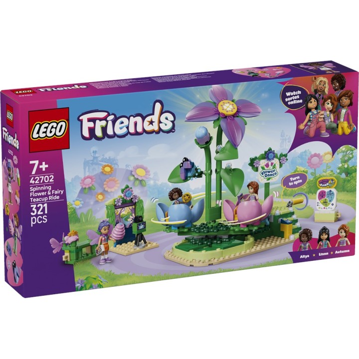 LEGO 42702 FRIENDS - Giostra delle tazze da tè floreali