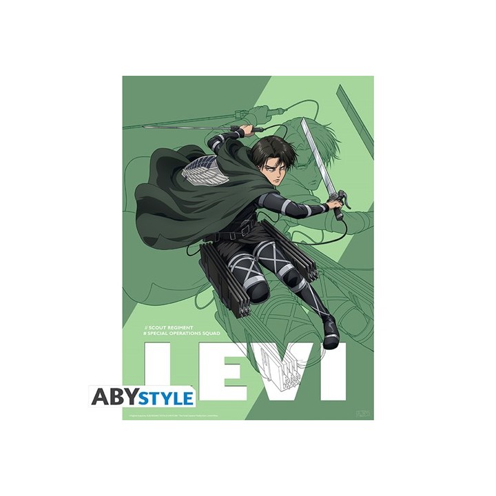 ABYSTYLE ATTACK ON TITAN - Poster piccolo: "Season 4 Levi" (52x38)