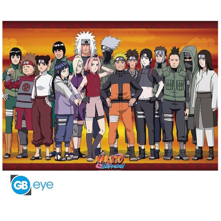 ABYSTYLE NARUTO SHIPPUDEN - Poster Maxi 91.5x61 : " Konoha Ninjas"