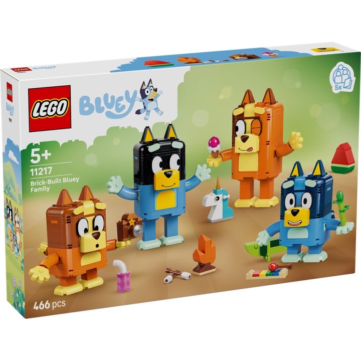 LEGO 11217 BLUEY - Famiglia BLUEY in mattoncini