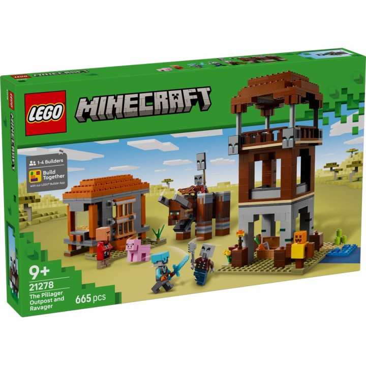 LEGO 21278 MINECRAFT - L’avamposto del saccheggiatore e predone