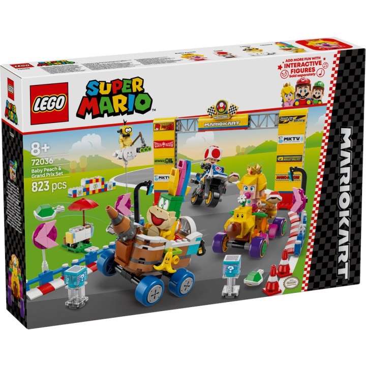 LEGO 72036 SUPER MARIO - Mario Kart: Pack Baby Peach e Gran Premio