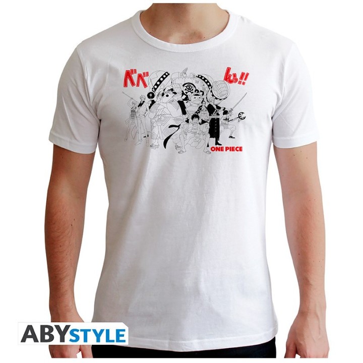 ONE PIECE - Tshirt white new fit - Full Crew*Large - Men's T-shirts