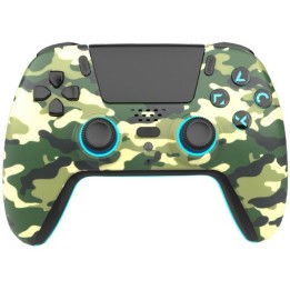 FREAKS AND GEEKS Wireless Bluetooth Controller for PS5- LED - Green Camo